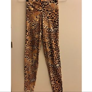 Jungle Cat Print Activewear Leggings